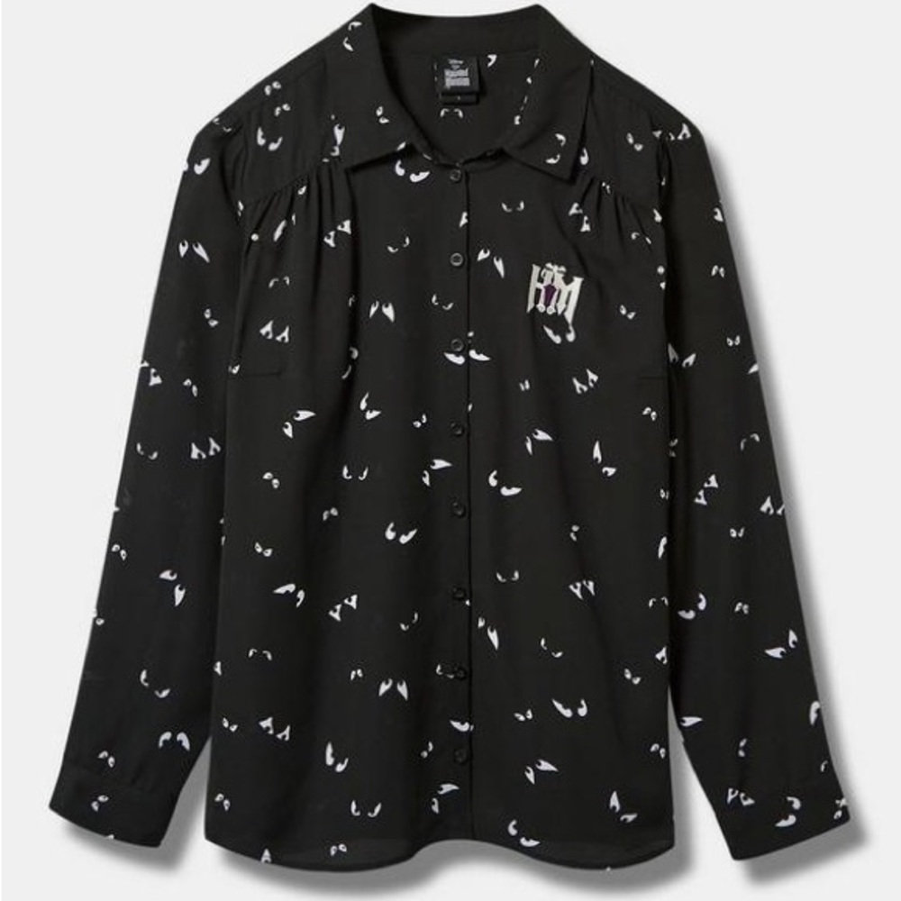 NWOT size 4x, Haunted Mansion georgette blouse, from Torrid.